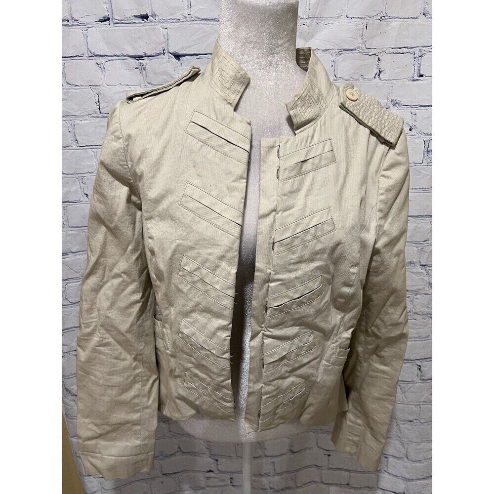 BCBGeneration Khaki Utility Jacket Cotton Women Size Medium